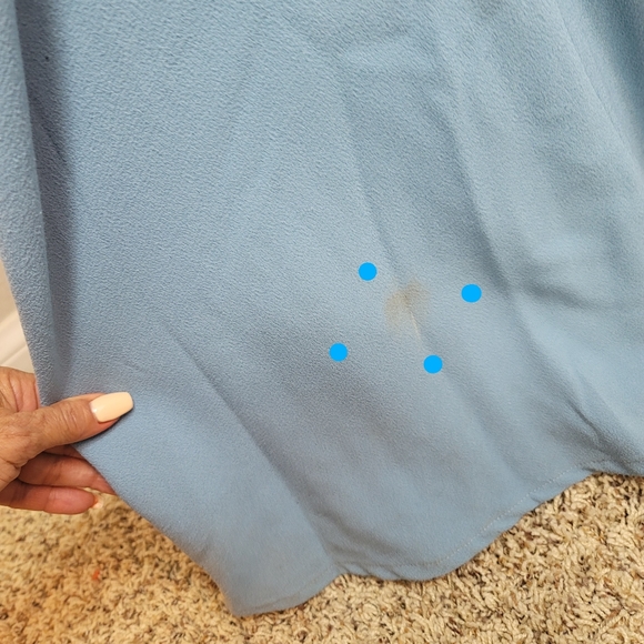 DRESS THE POPULATION SEA BREEZE SKY BLUE JODI EVENING MERMAID GOWN WOMEN… - Picture 4 of 16